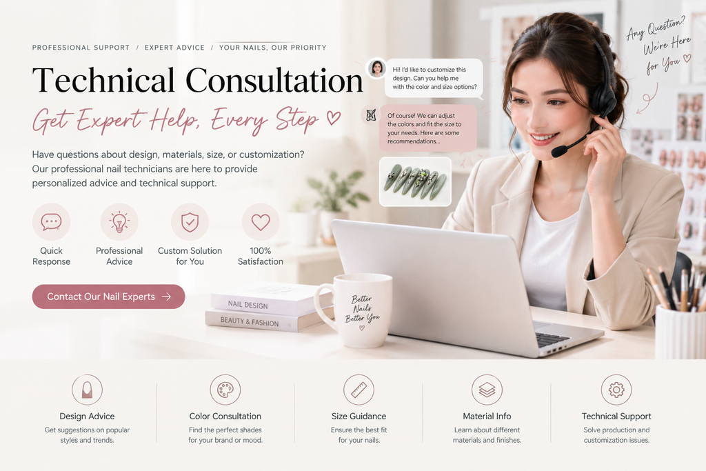Professional technical consultation for press‑on nails bulk order 