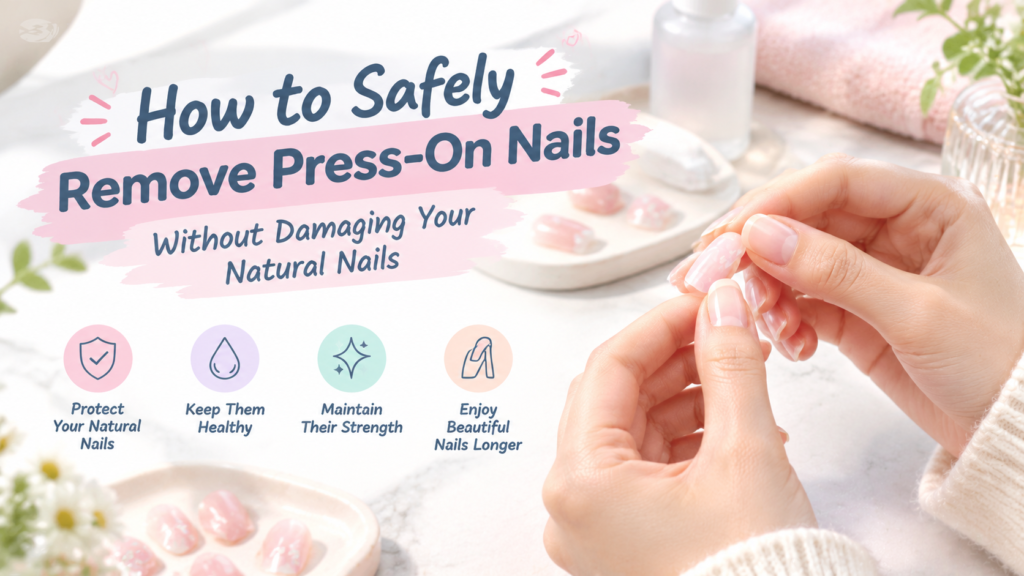 how to remove press on nails safely without damage blog banner