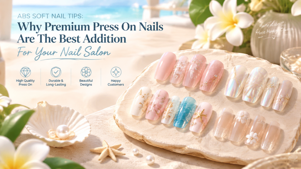 Premium handmade press on nails, great add-on product to boost revenue for nail salons